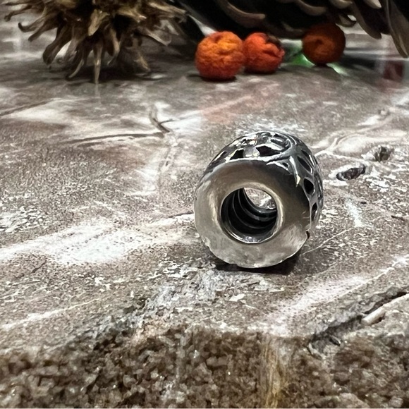 NEW Authentic Chamilia- Sunburst Silver Charm Clear Zirconia barrel bead 925 - Picture 5 of 6